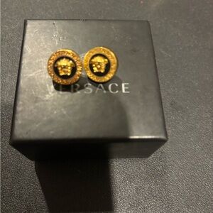 Versace stud earrings
